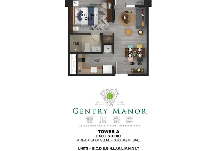 شقة Gentry Manor Fast Wifi,balcony Near Okada,moa&naia 8q